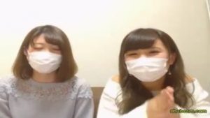 【ライブチャット×レズ×JK】ほんわかしたハイレベル美女の仲良しレズ配信♡お互いの服を脱がせ合いっこ♡